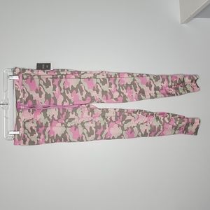 PJ Couture Pink Camo Sleepwear Joggers size Large